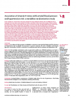 Vitamina D- associação de vitamina d e hipertensão arterial