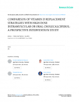 Vitamina D – estratégias de reposição