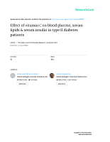 Effect of vitamin C on blood glucose, serum insulin 2007 R