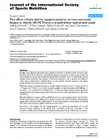 The effect of beta-alanine supplementation on neuromuscular 2008